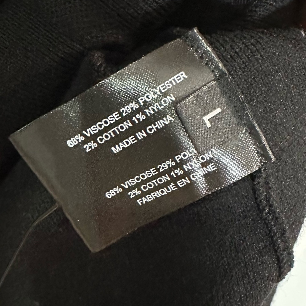 NWT Proenza Schouler Black Knit Short Sleeve Shift Dress D-Ring Buckle Straps L - Picture 13 of 13